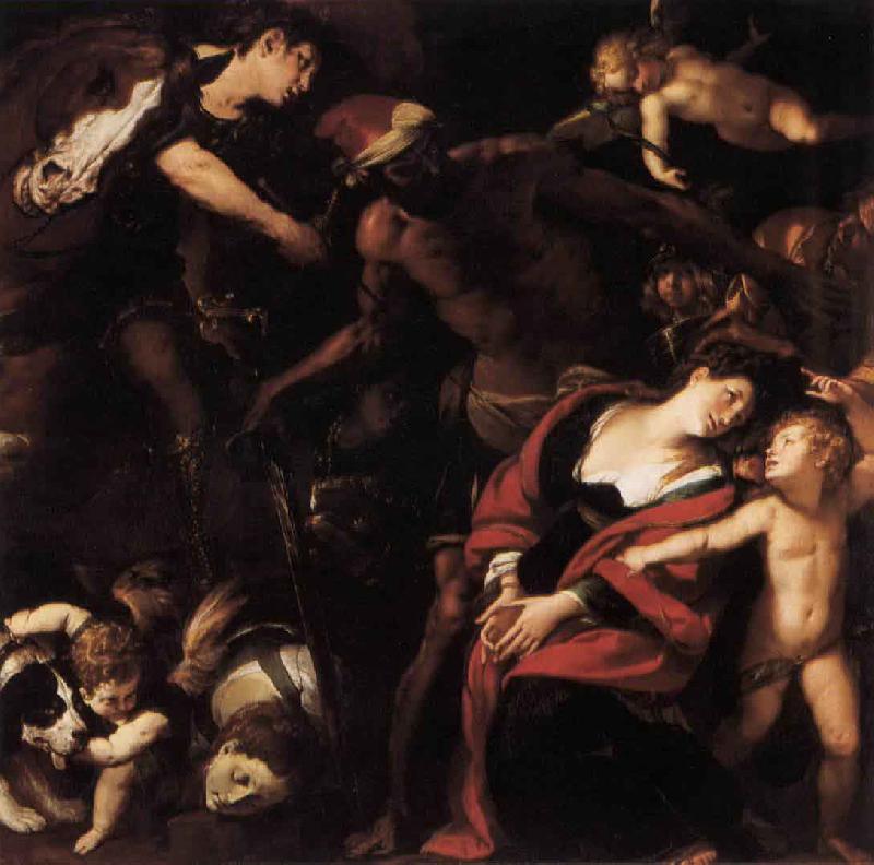 Giulio Cesare Procaccini Matyrdom of St Rufina and St Seconda oil painting picture